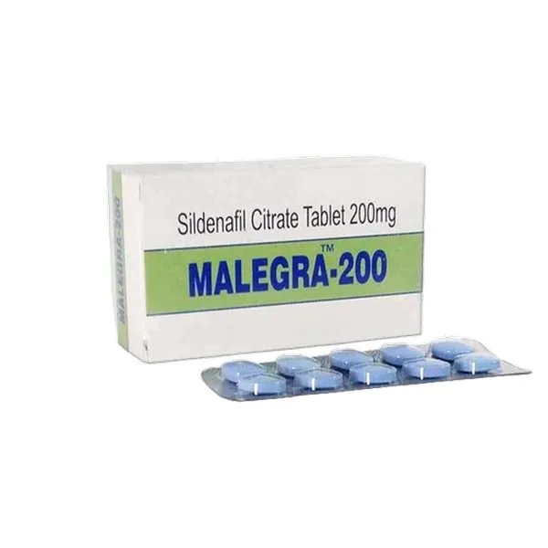 Malegra 200mg - Sildenafil Citrate 200mg