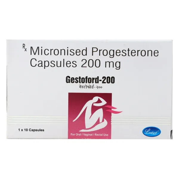 Progesterone 200mg Softgel Capsule (Gestoford)