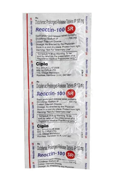 Diclofenac 100mg (Reactin SR)