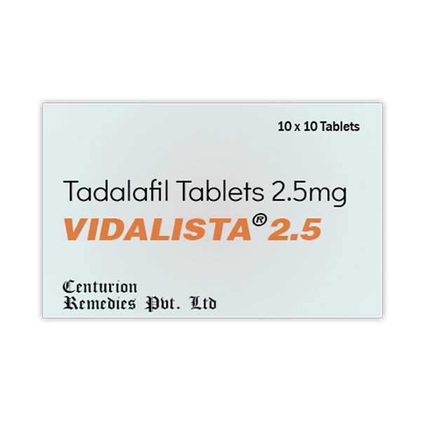 Vidalista 2.5mg (Tadalafil)