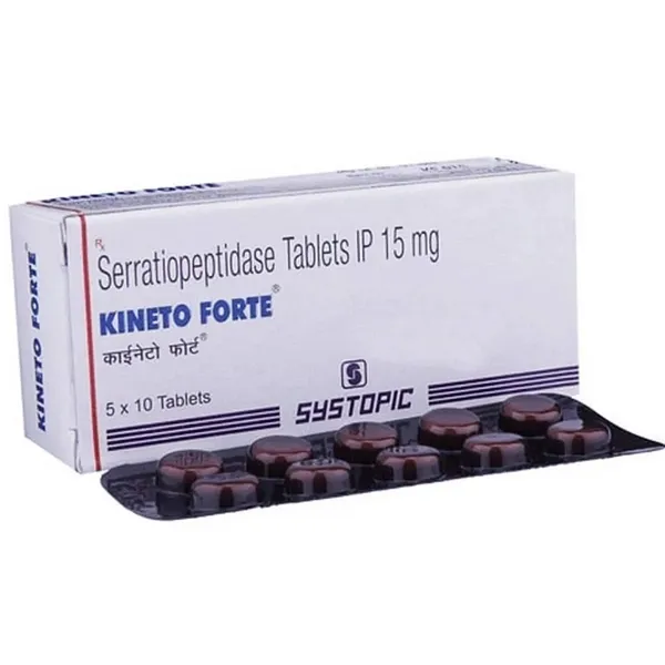 Kineto Forte 15mg Tablet (Serratiopeptidase)