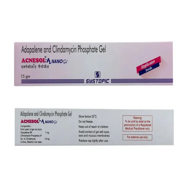 Acnesol A Nano Gel – Adapalene/Clindamycin