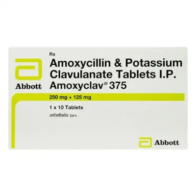 Amoxyclav 375mg - Amoxicillin 250mg Clavulanic acid 125mg