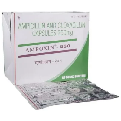 Ampoxin 250 Mg – Ampicillin 125mg/Cloxacillin 125mg