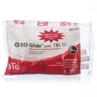 BD Insulin Syringes U40 31G 6mm