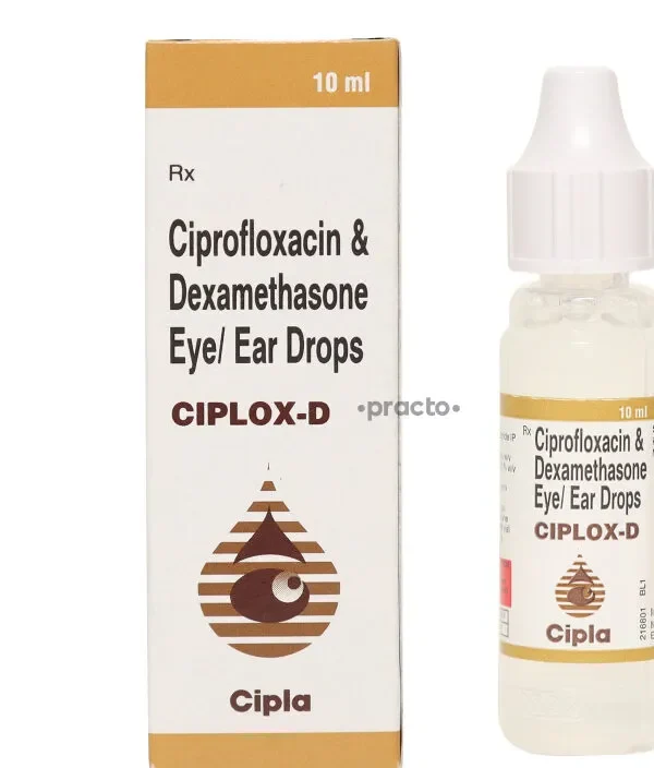 Ciplox D Eye/Ear Drop - Ciprofloxacin/Dexamethasone