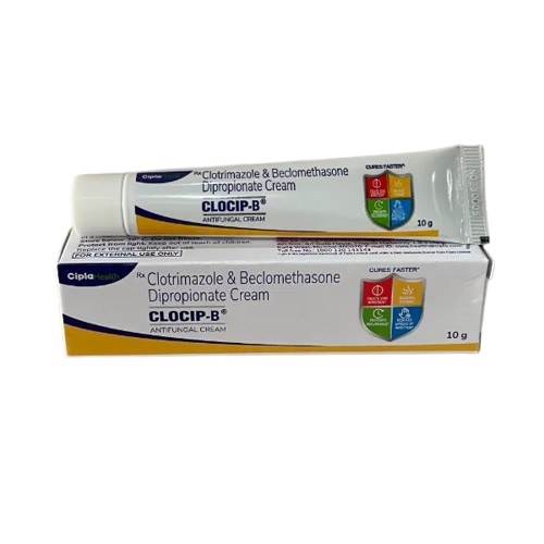 Clocip B Cream 10Gm – Clotrimazole /Betamethasone
