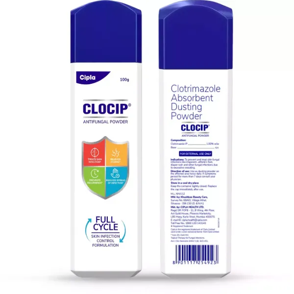 Clocip Dusting Powder – Clotrimazole 75GM