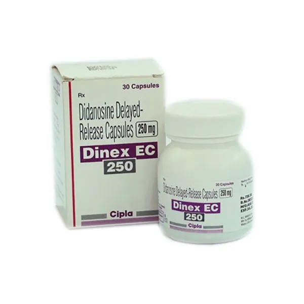 DINEX EC 250 MG - DIDANOSINE 250mg