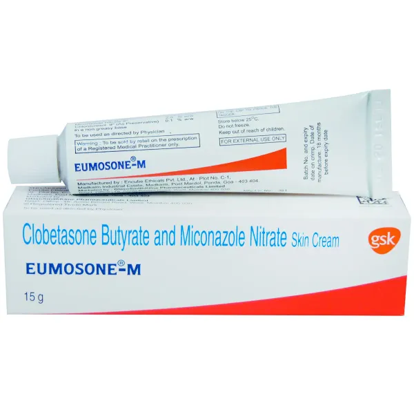 Eumosone 15gm Cream – Clobetasone Butyrate and Miconzole Nitrate