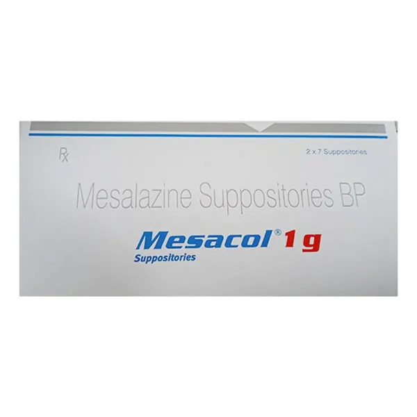 Mesacol 1gm Suppository – Mesalazine Suppositorie