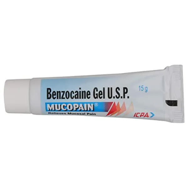 Mucopain Gel – Benzocaine 15 gm