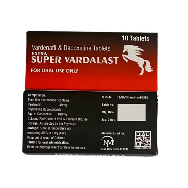Super Vardalast Tablet - Vardenafil/Dapoxetine