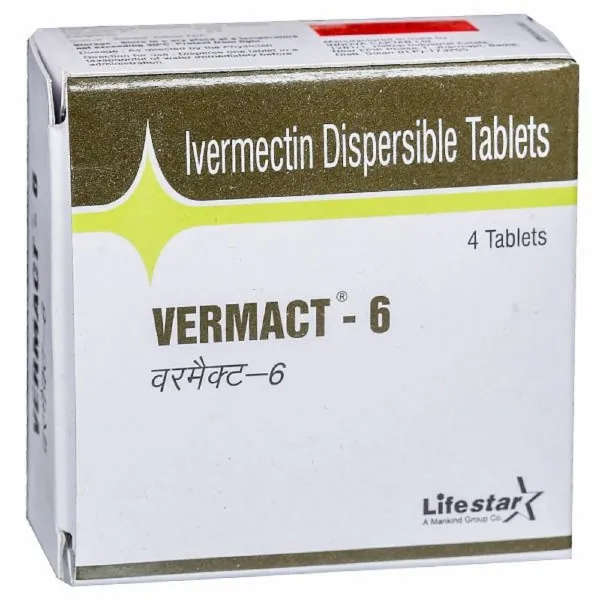 Vermact 6 Mg – Ivermectin 6 Tablet