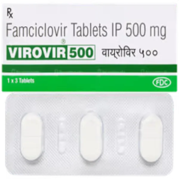 Virovir 500Mg – Famciclovir Tablet