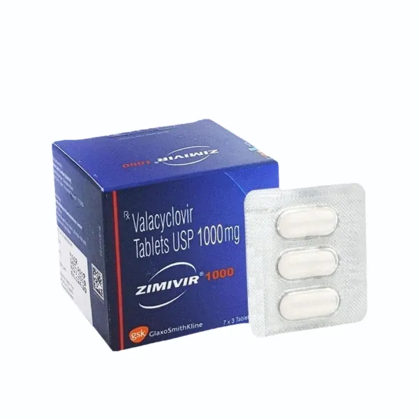 Zimivir 1000mg – Valacyclovir Tablet