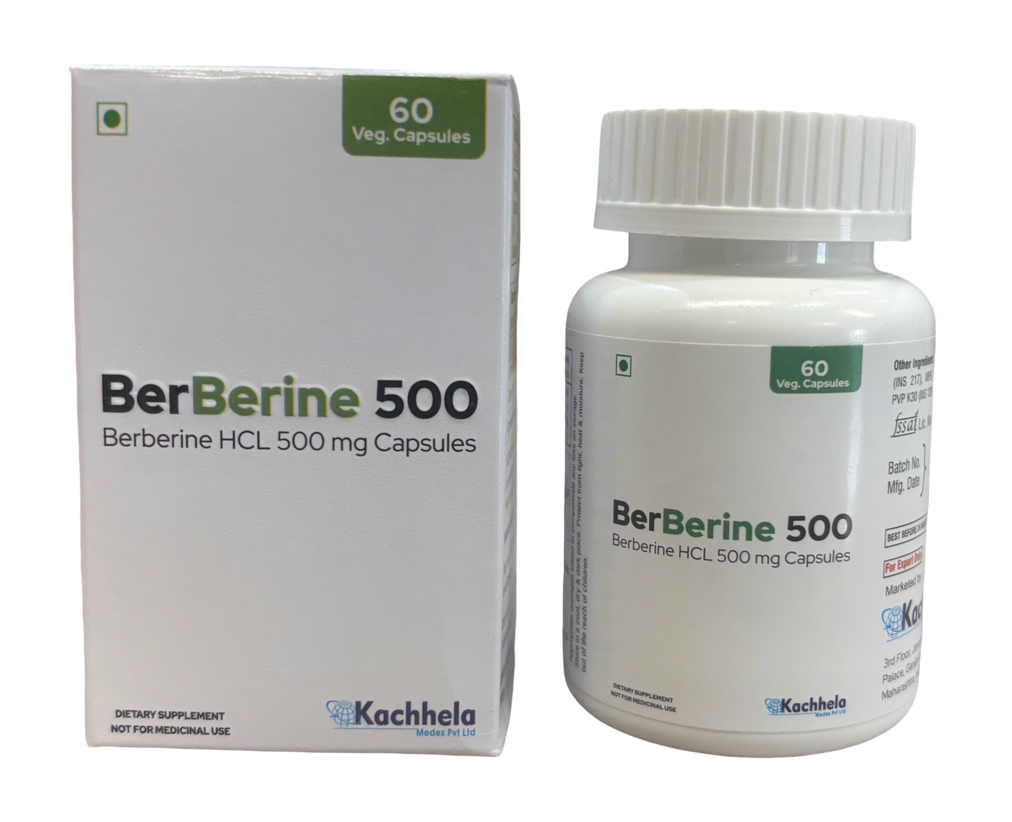 Berberine 500mg Capsules
